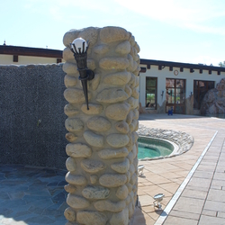 Hand-forged light fixture TORCH  designer lamp